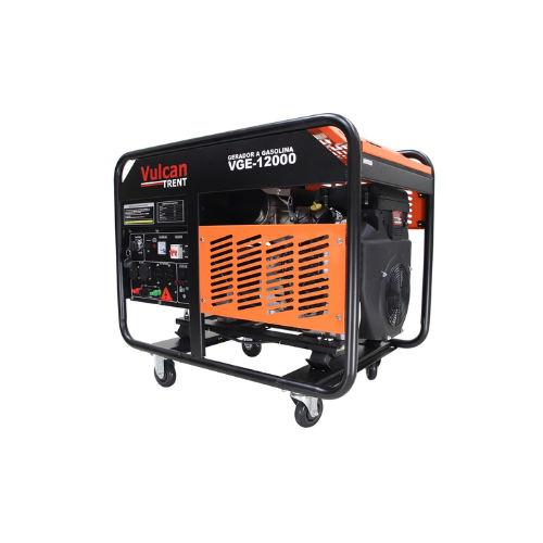 GERADOR GASOLINA 4T 678cc 21HP 12,0kVA 12000W MONOFASICO BIVOLT - PART.ELET - VGE12000 VULCAN TRENT